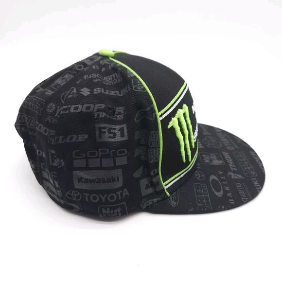 Monster Energy Supercross Strapback Hat Motorcycle Racing All Over Print Cap - Picture 4 of 6